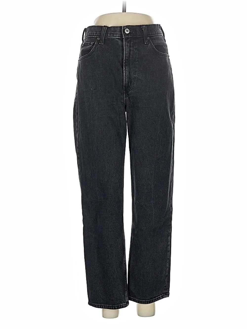Abercrombie & Fitch The Ankle Straight Ultra High Rise Straight Leg Jeans in